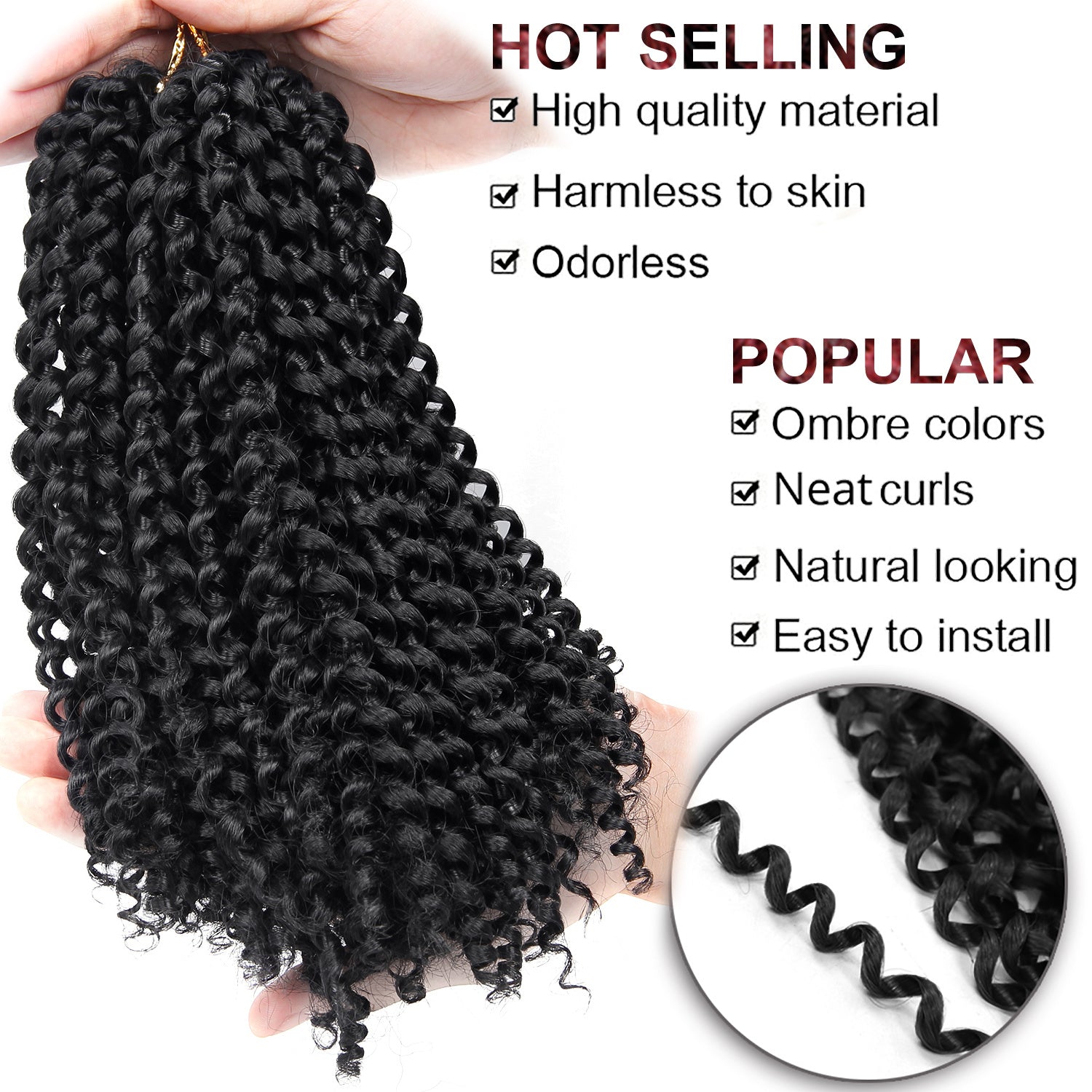 African hair extension crochet hair